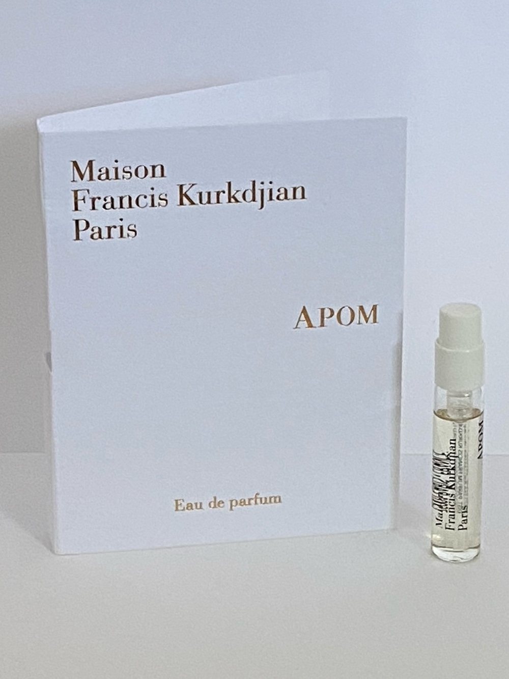 Mason Francis Kurkdjian APOM sample